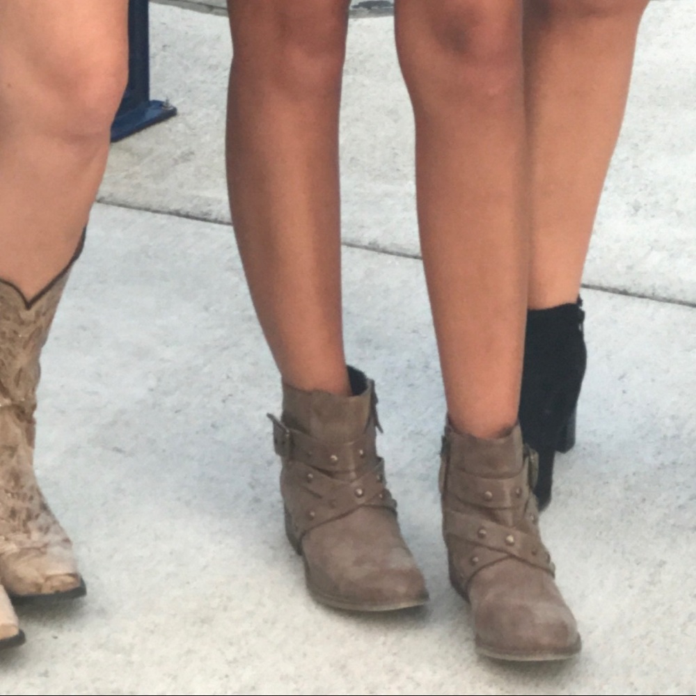 Brown booties
